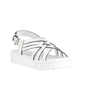 Prada sandals size 40 in white ☁️